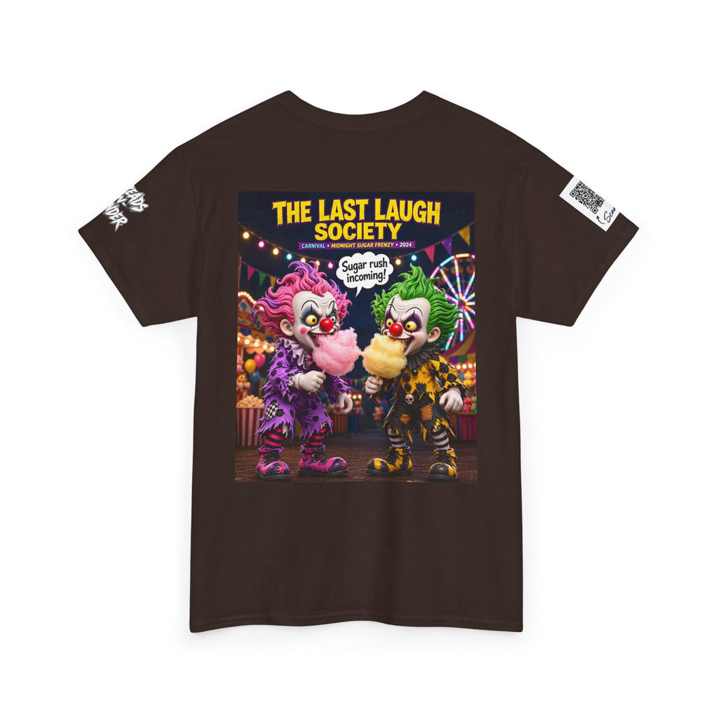 The Last Laugh Society Tee #129 — Carnival Clown Horror Graphic T-Shirt