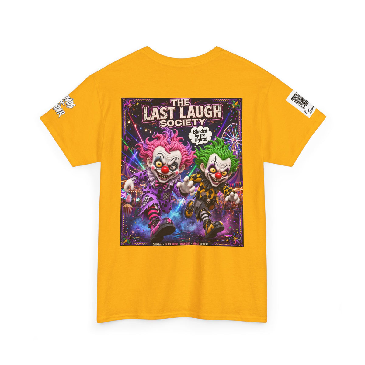 The Last Laugh Society Tee #138 — Carnival Clown Horror Graphic T-Shirt