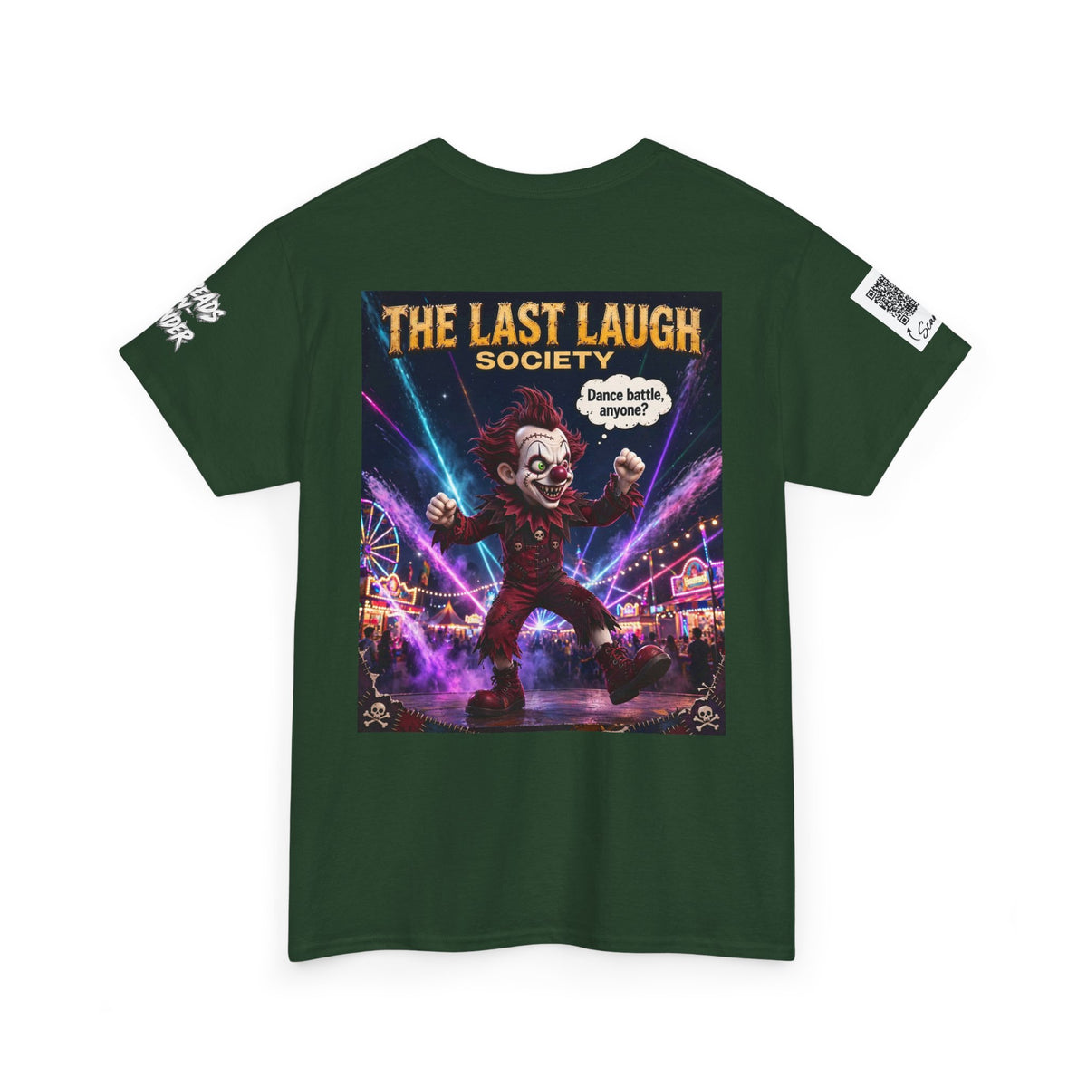 The Last Laugh Society Tee #107 — Carnival Clown Horror Graphic T-Shirt