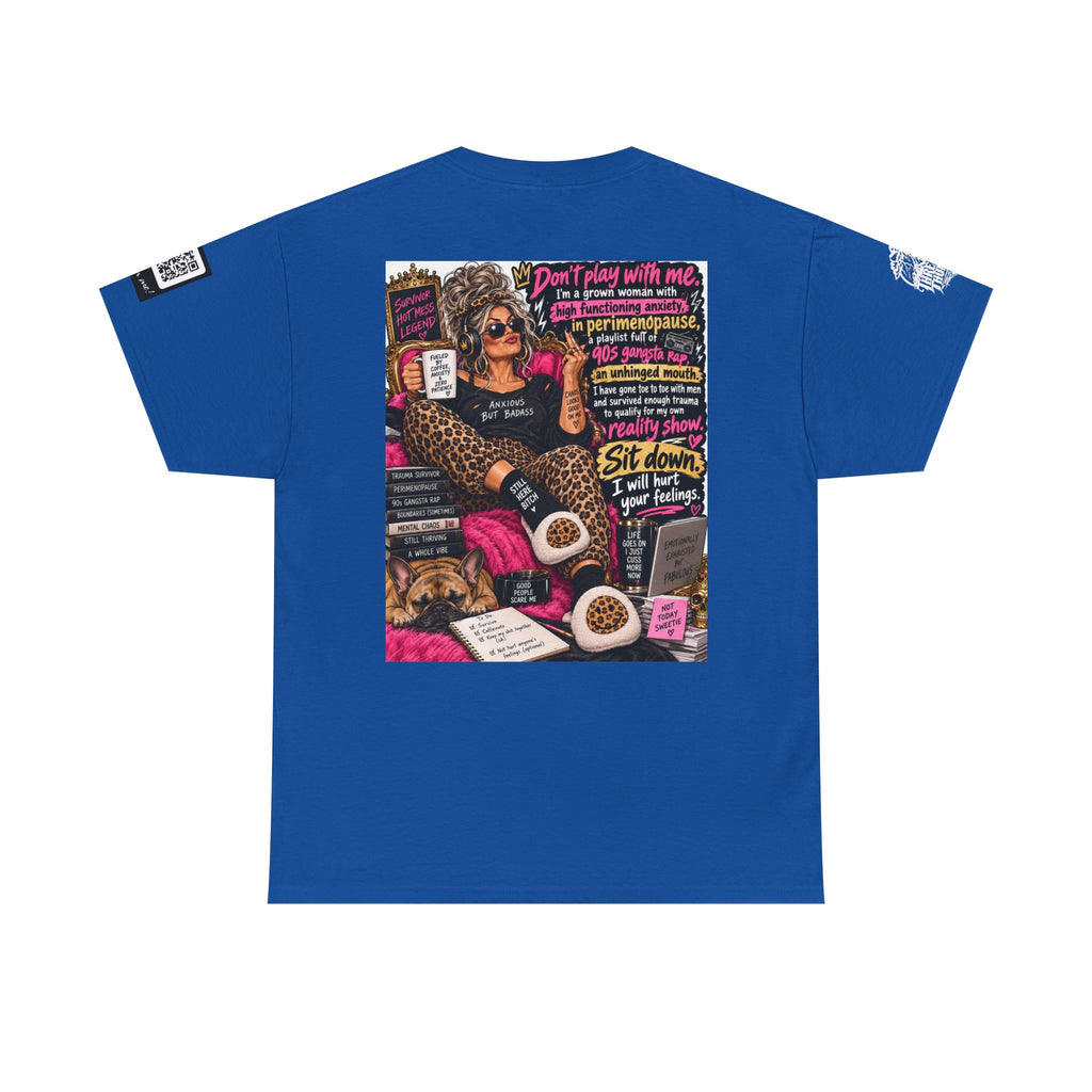 Grown Woman in Premenopause — 90s Gangsta Rap Back Graphic Tee
