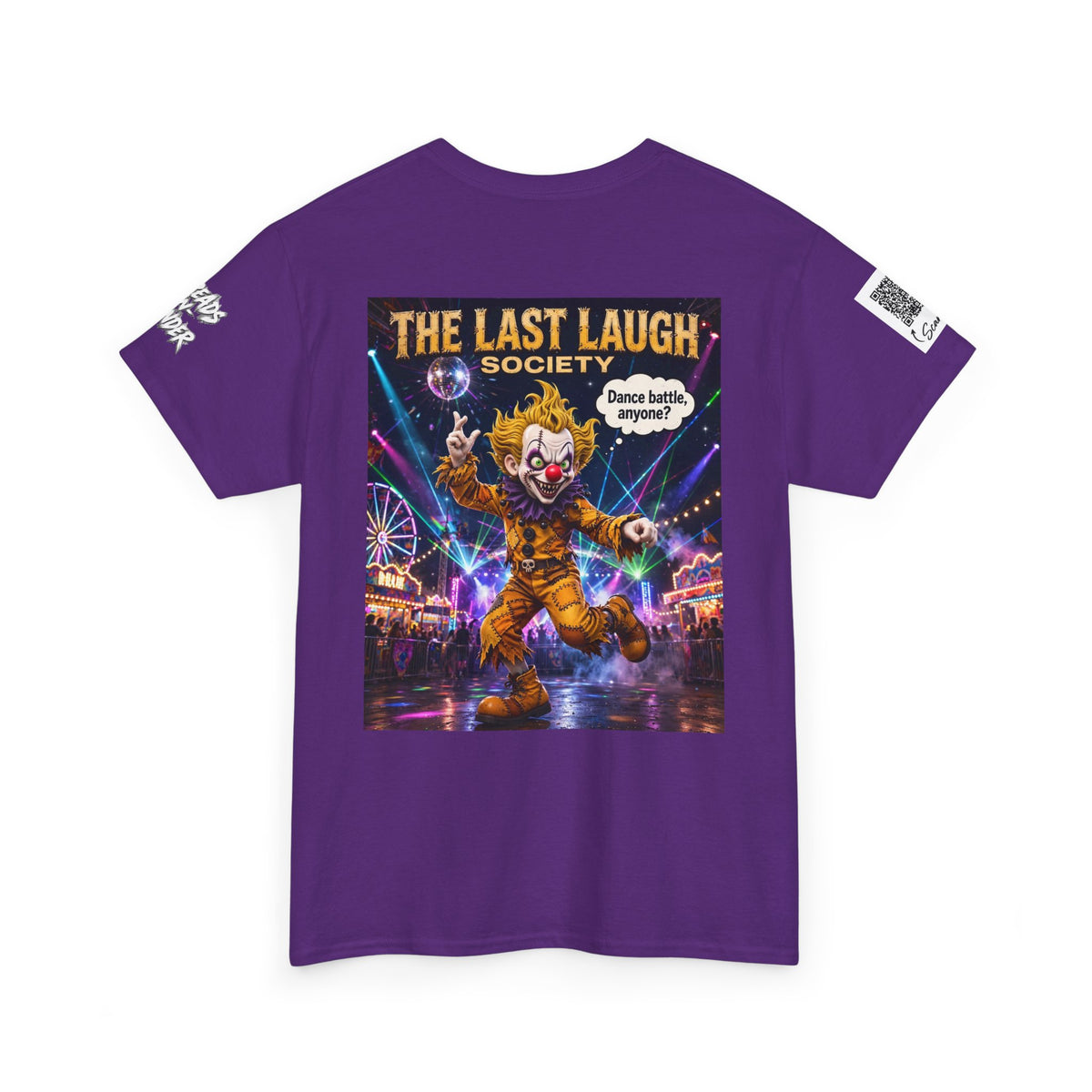 The Last Laugh Society Tee #152 — Carnival Clown Horror Graphic T-Shirt