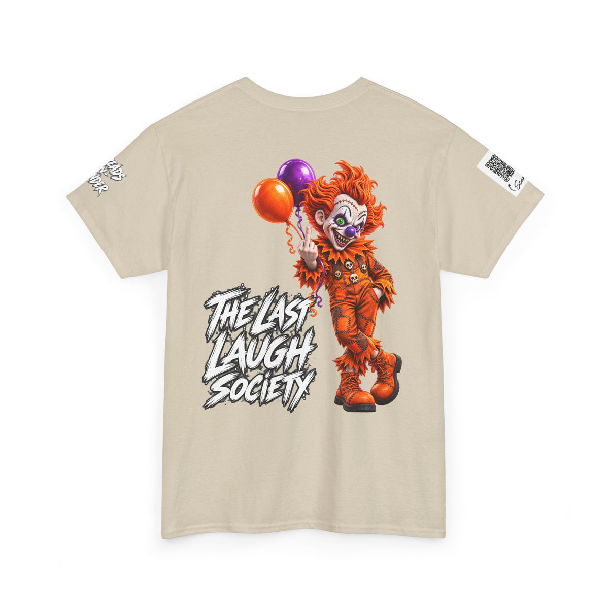 The Last Laugh Society Tee #127 — Carnival Clown Horror Graphic T-Shirt