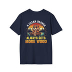 A Clean Beaver T-Shirt — "A Clean Beaver Always Gets More Wood" Retro Graphic Tee