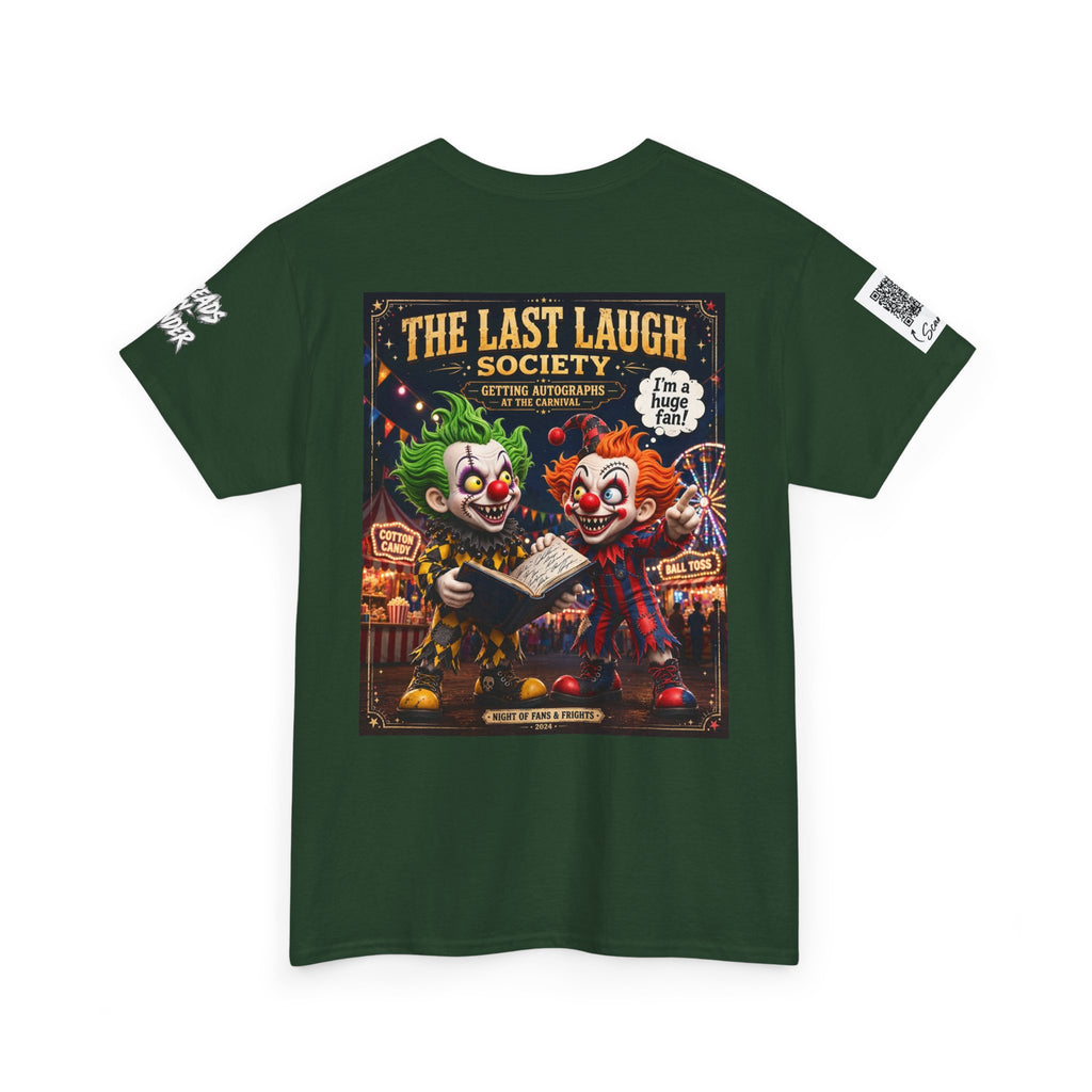The Last Laugh Society Tee #124 — Carnival Clown Horror Graphic T-Shirt