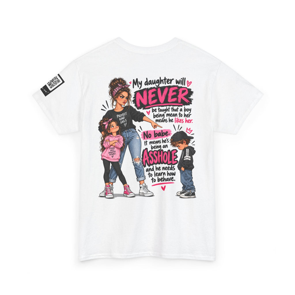 Mean Boys Are Assholes — Protective Mom Back Graphic Tee