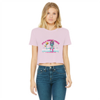 AOP Classic Women's Cropped Raw Edge T-Shirt