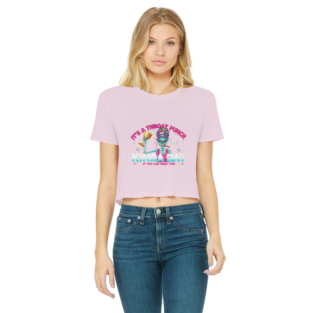 AOP Classic Women's Cropped Raw Edge T-Shirt