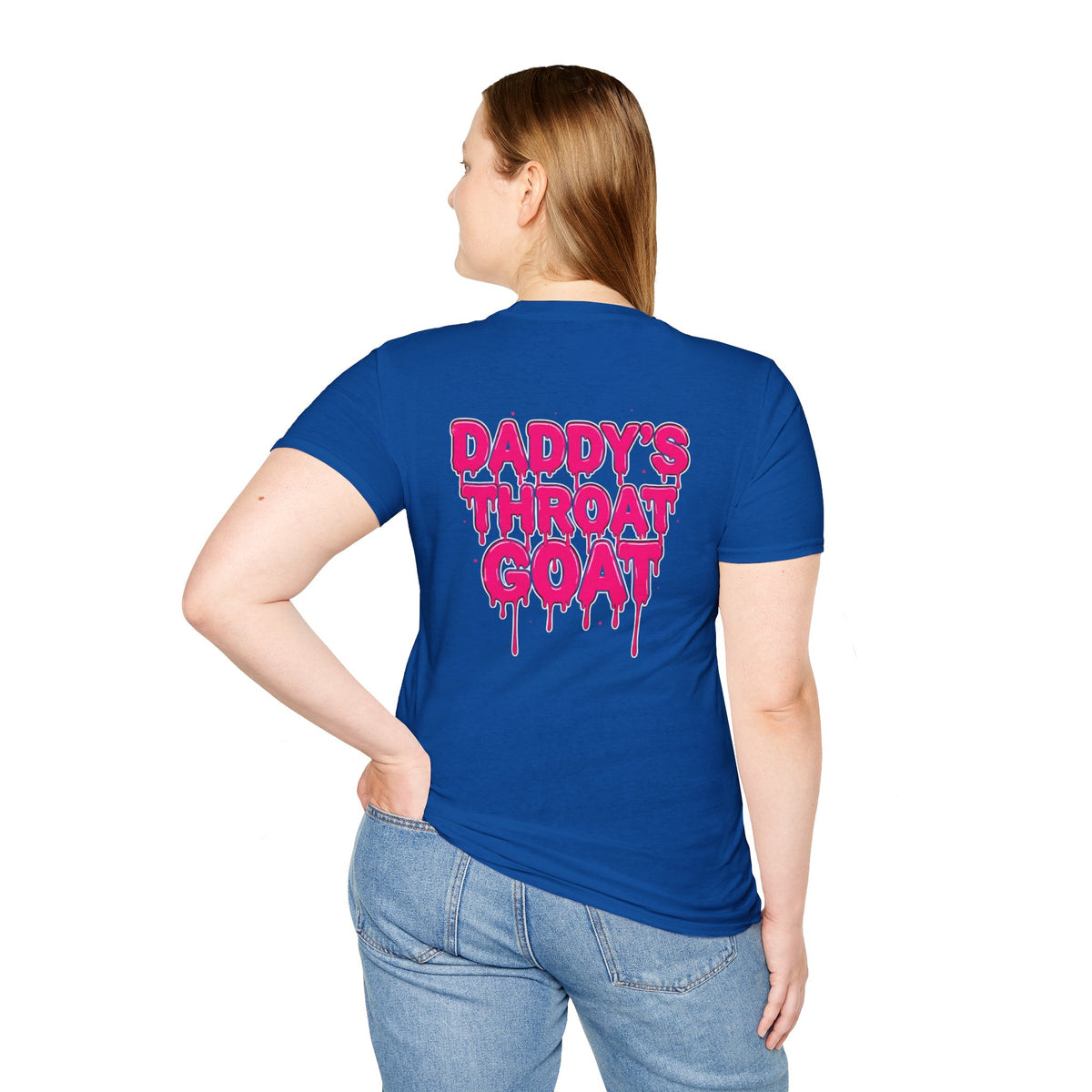 Graphic Tee — "Daddy's Throat" Drip Lettering Shirt