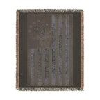2nd Amendment American Flag Woven Blanket — Patriotic Gun Rights Throw