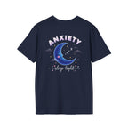 Anxiety Moon T-Shirt — 'Sleep Tight' Cute Moon & Stars Relaxation Tee
