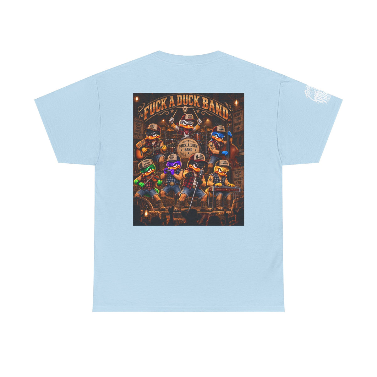 FUCK A DUCK BAND — Honky-Tonk Duck Band Back Graphic Tee