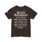 Second Amendment T-Shirt — Constitution Quote Flag Tee