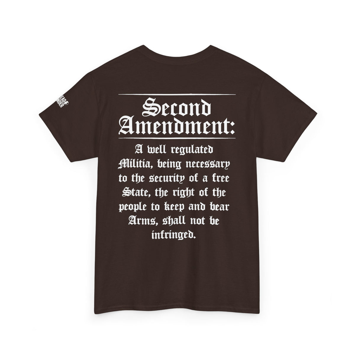 Second Amendment T-Shirt — Constitution Quote Flag Tee