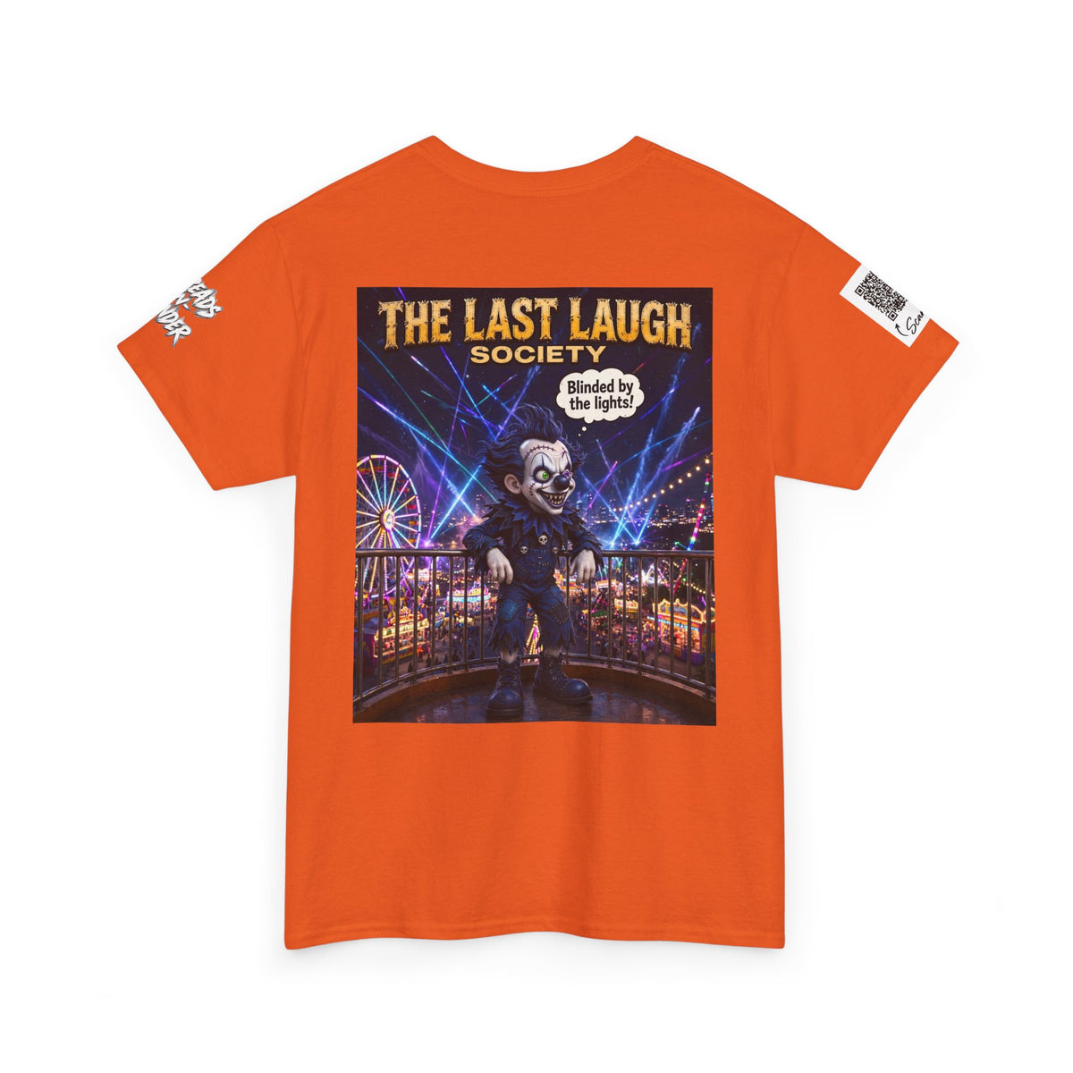 The Last Laugh Society Tee #118 — Carnival Clown Horror Graphic T-Shirt