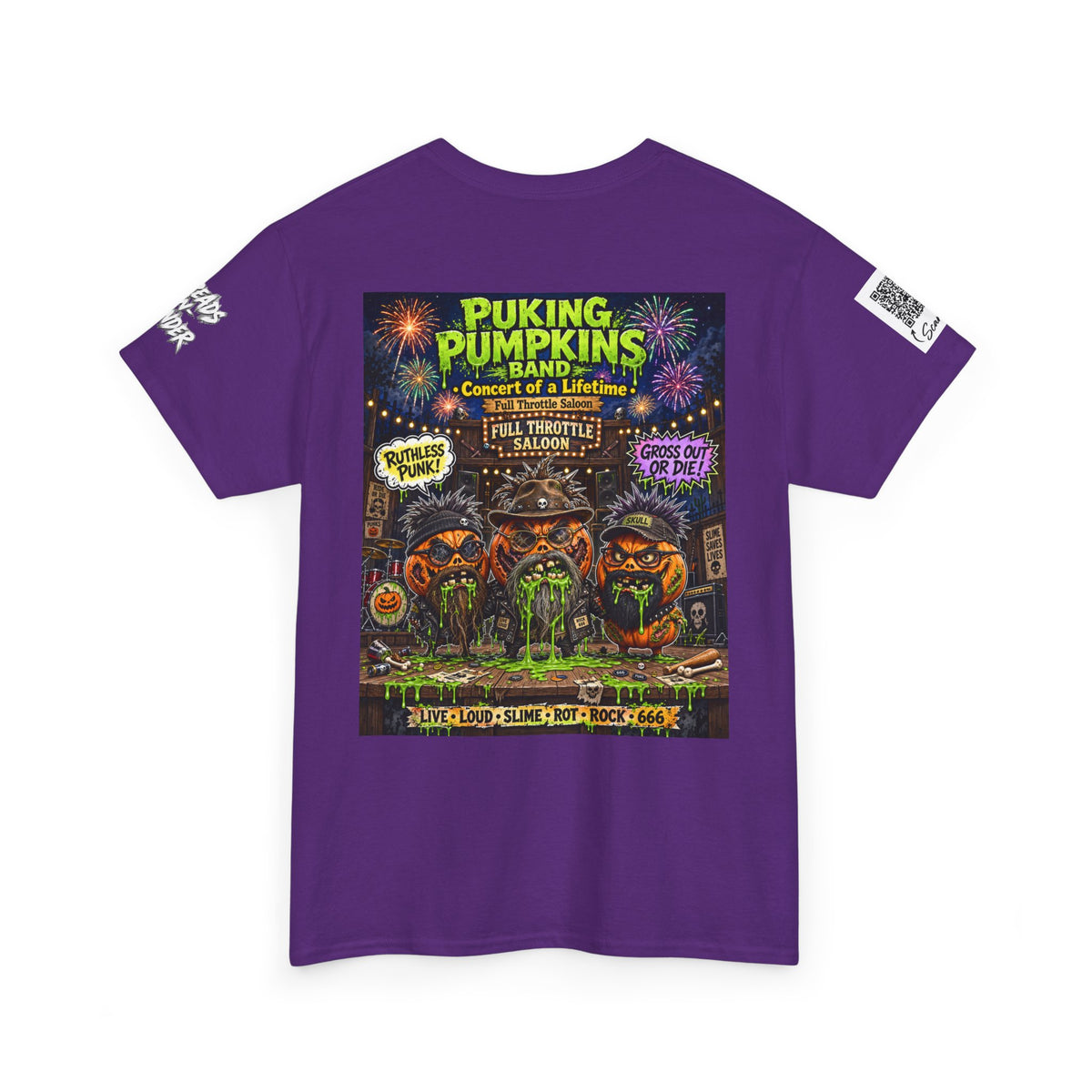 The puking Pumpkins Band #00— Concert of Life - Horror Graphic T-Shirt