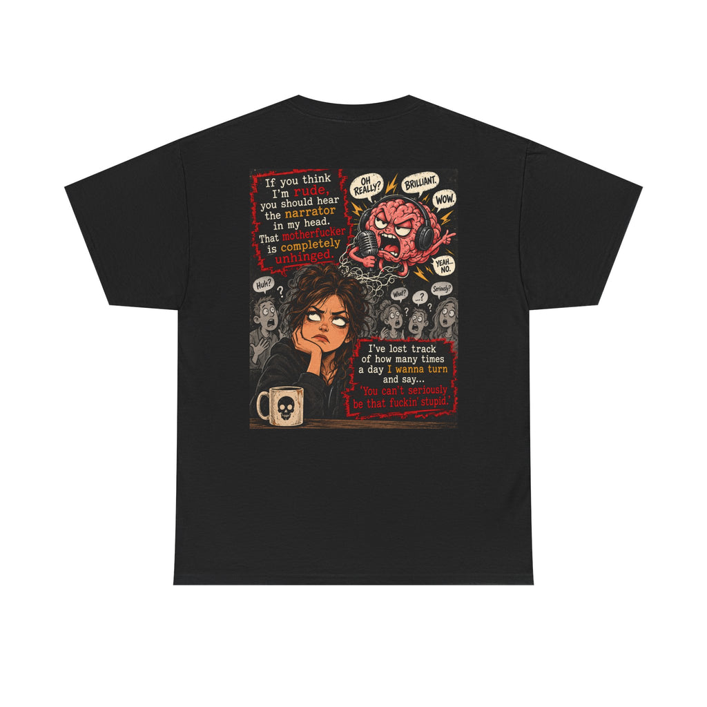 Anxious Brain Comic T‑Shirt — 'If you think I'm rude...' Mental Health Graphic Tee