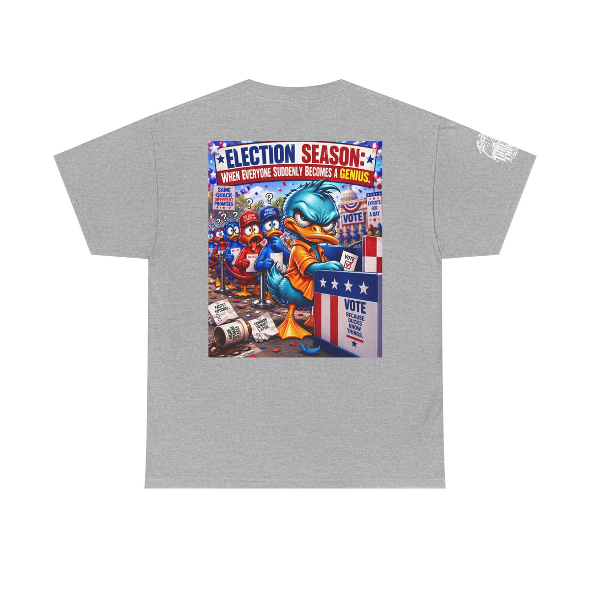 Election Season — When Everyone Suddenly Becomes a Genius Back Graphic Tee