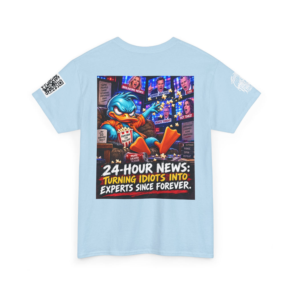 24-Hour News — Turning Idiots Into Experts Back Graphic Tee