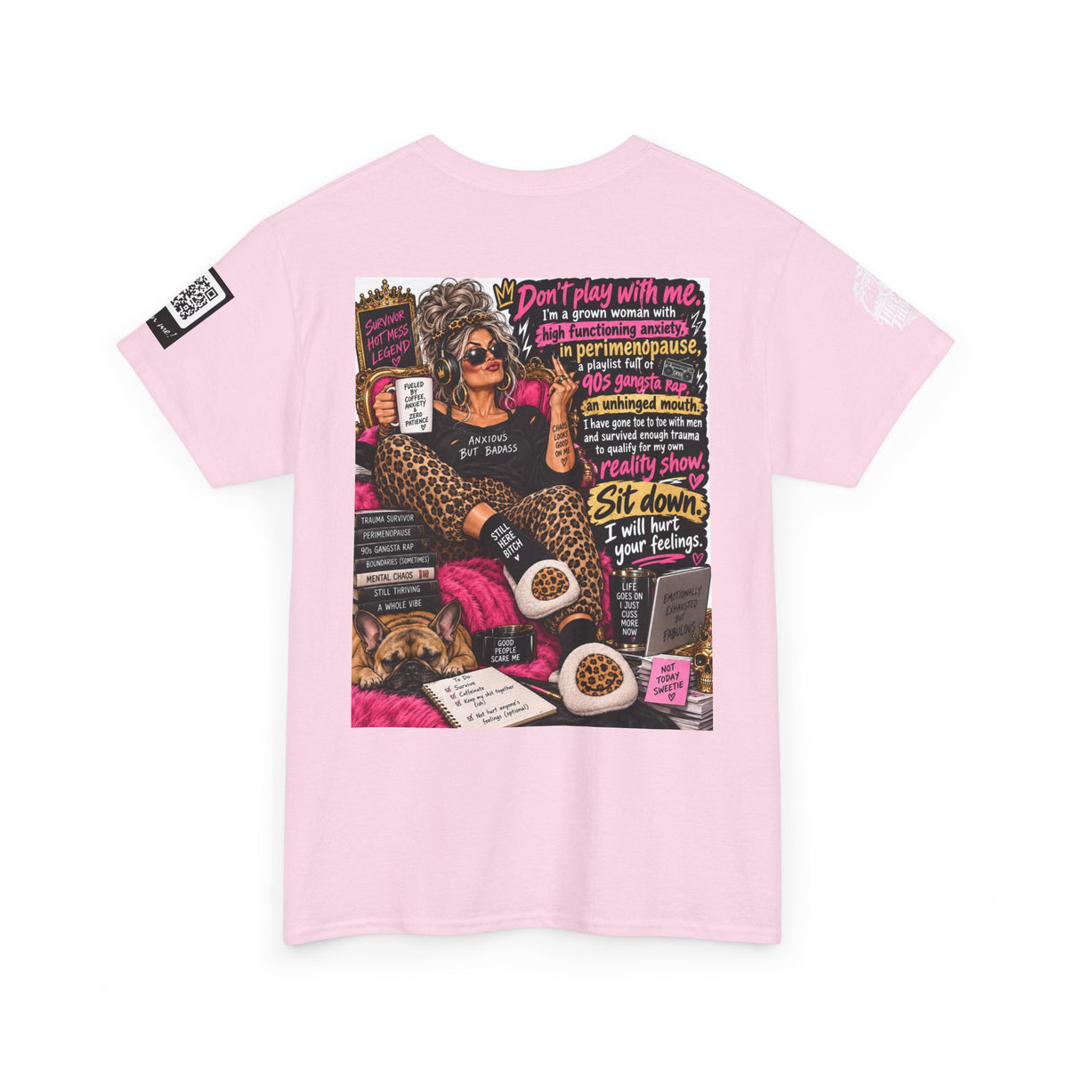 Grown Woman in Premenopause — 90s Gangsta Rap Back Graphic Tee
