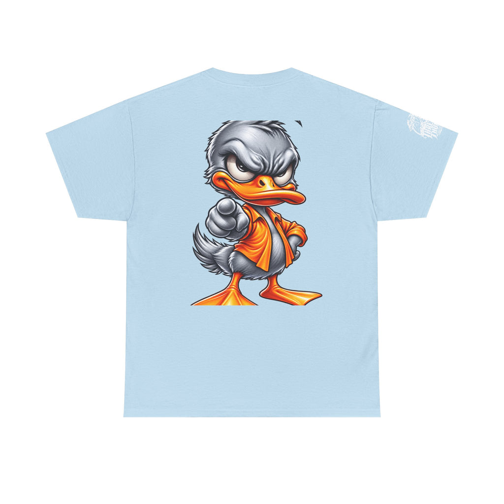 Silver Rebel Duck Character Back Graphic Tee