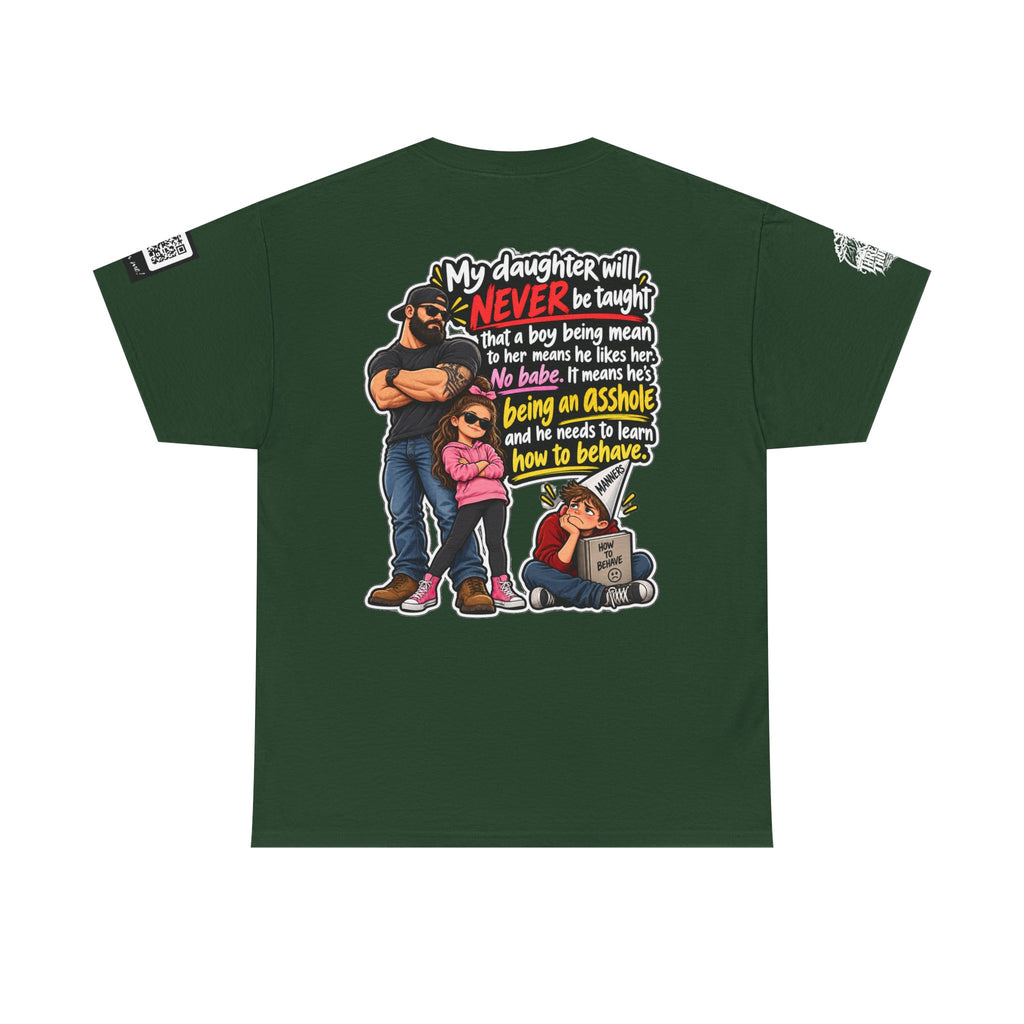My Daughter Won’t Learn That Mean Boys Like Her Back Graphic Tee