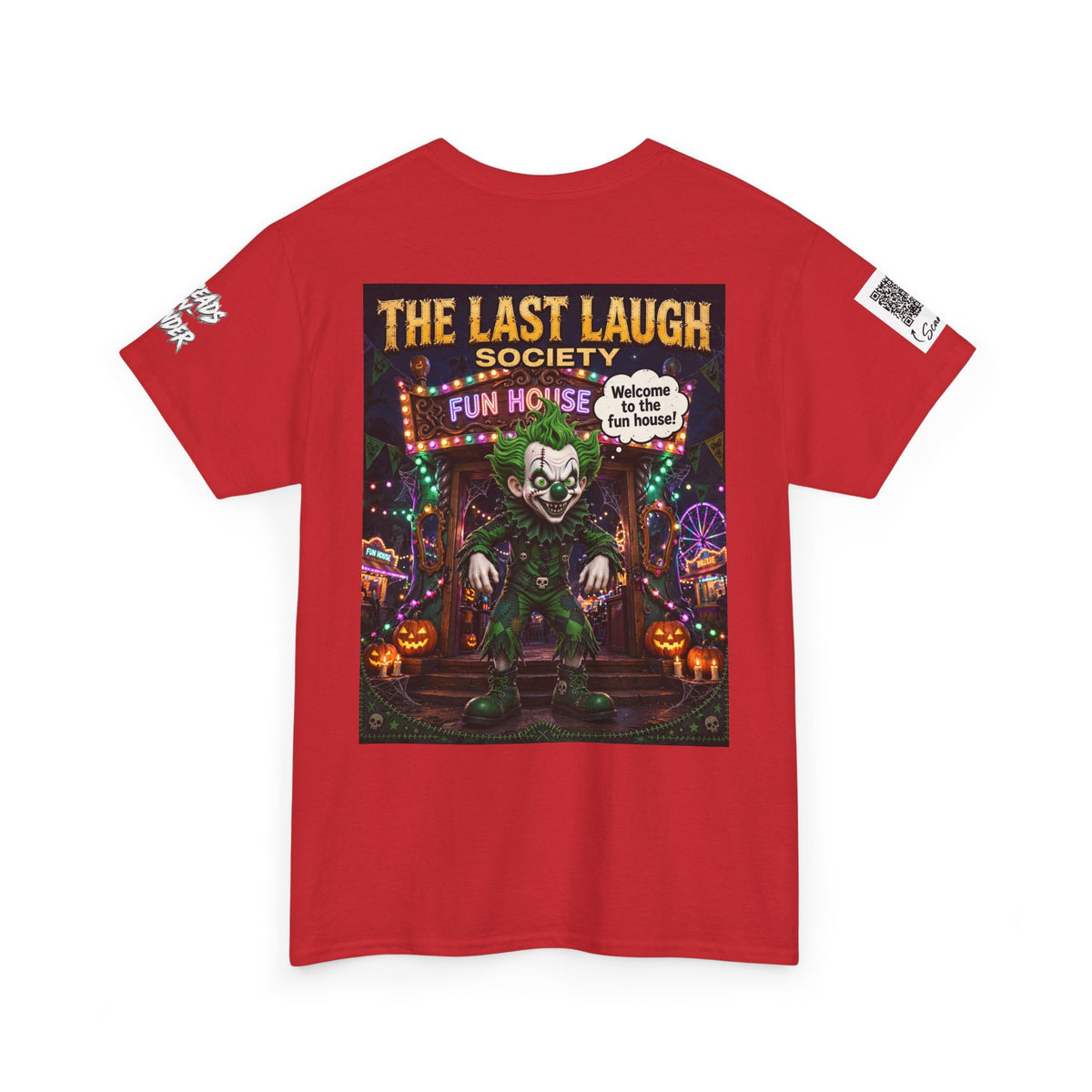 The Last Laugh Society Tee #161 — Carnival Clown Horror Graphic T-Shirt