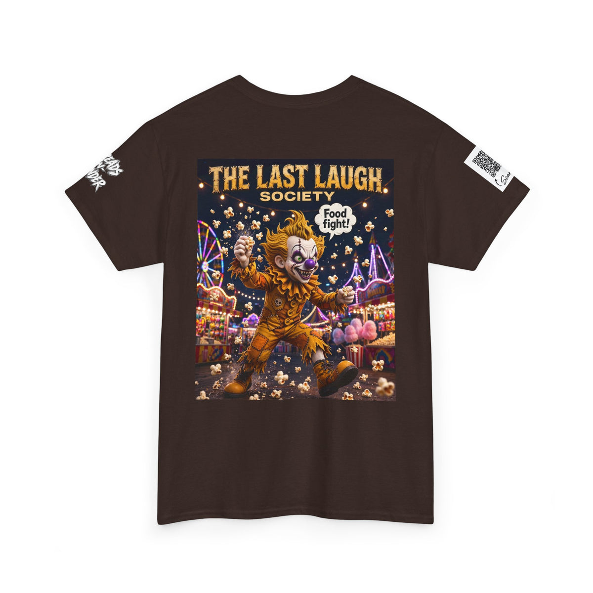 The Last Laugh Society Tee #158 — Carnival Clown Horror Graphic T-Shirt