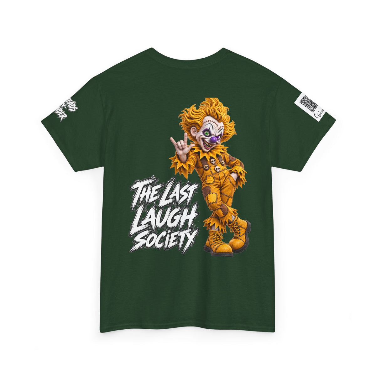 Copy of The Last Laugh Society Tee #119 — Carnival Clown Horror Graphic T-Shirt
