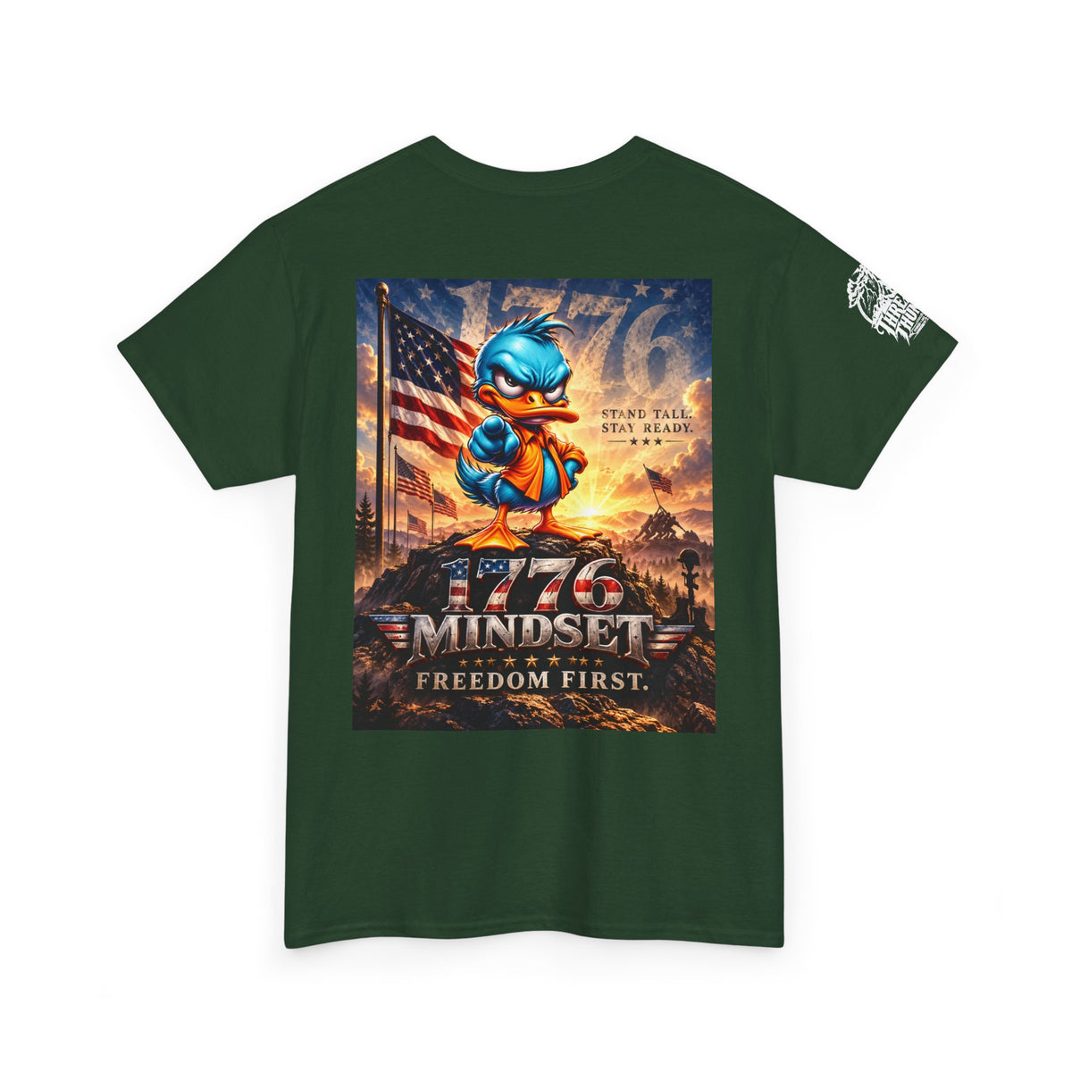 1776 Mindset — Freedom First Back Graphic Tee