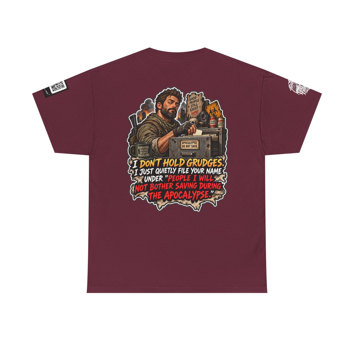 Apocalypse Grudge List — People I Won’t Save Back Graphic Tee