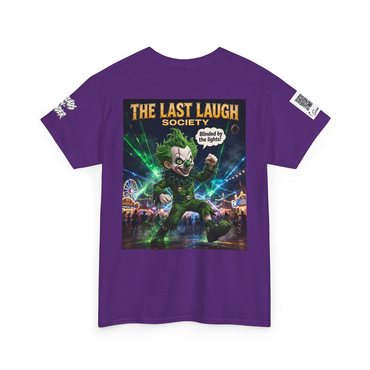 The Last Laugh Society Tee #165 — Carnival Clown Horror Graphic T-Shirt