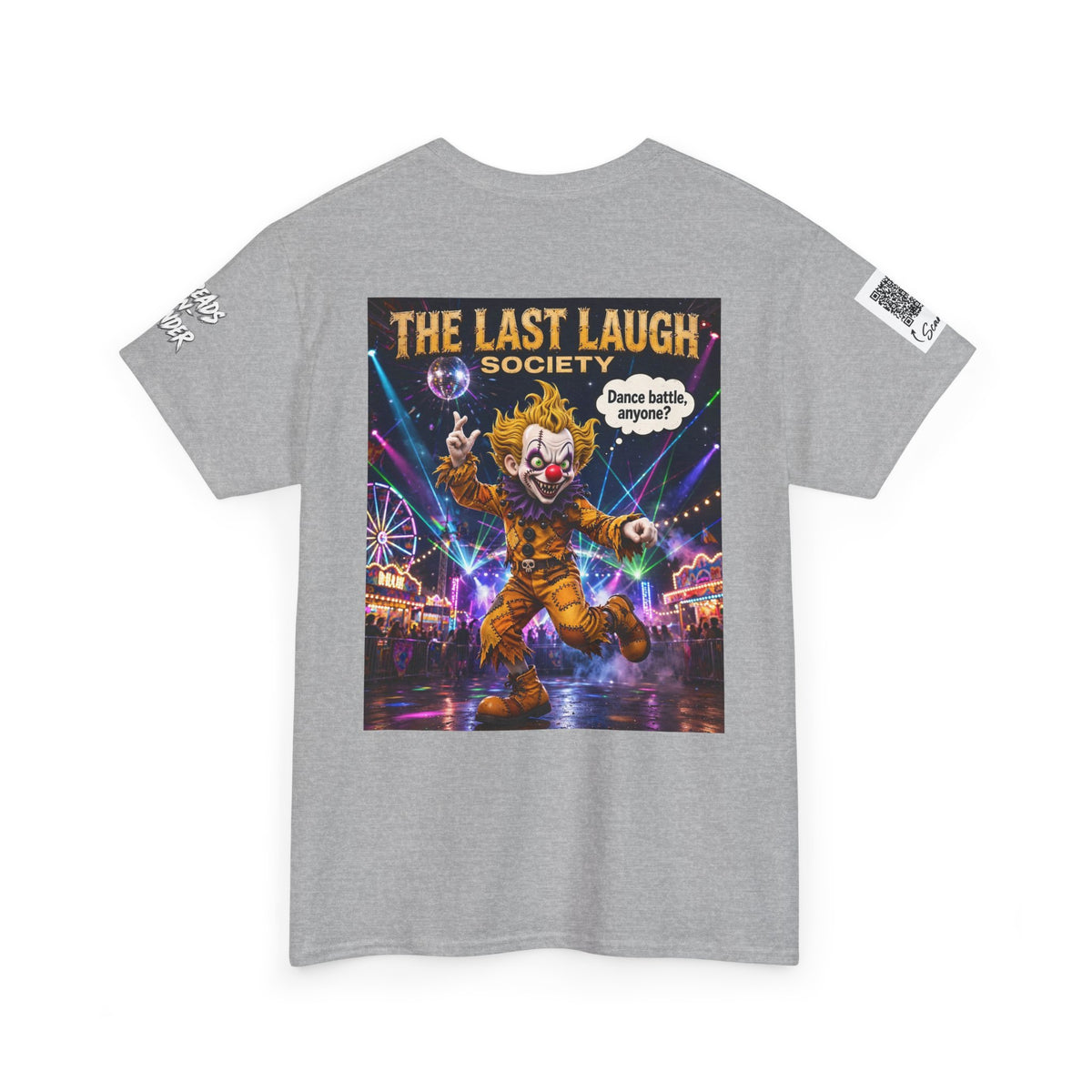 The Last Laugh Society Tee #152 — Carnival Clown Horror Graphic T-Shirt