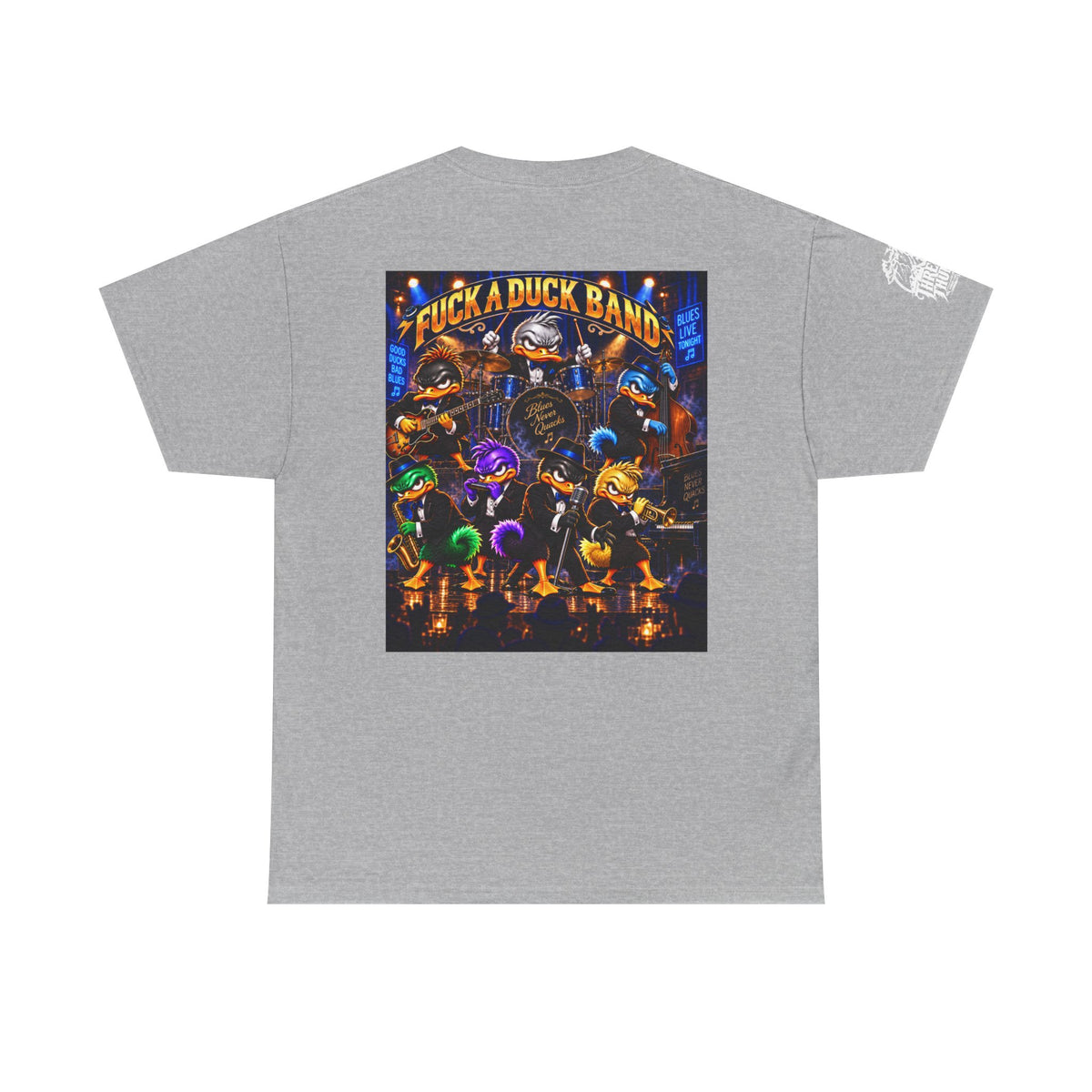 Blues Live Tonight — FUCK A DUCK BAND Back Graphic Tee