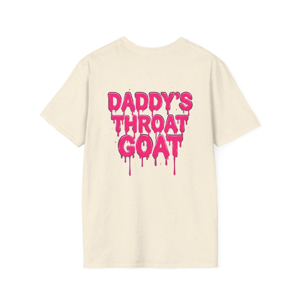 Graphic Tee — "Daddy's Throat" Drip Lettering Shirt
