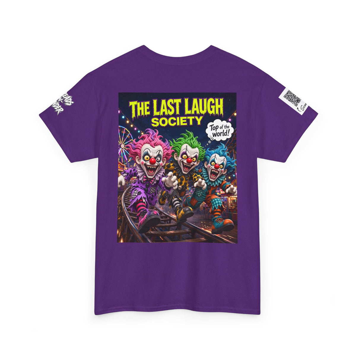 The Last Laugh Society Tee #141 — Carnival Clown Horror Graphic T-Shirt
