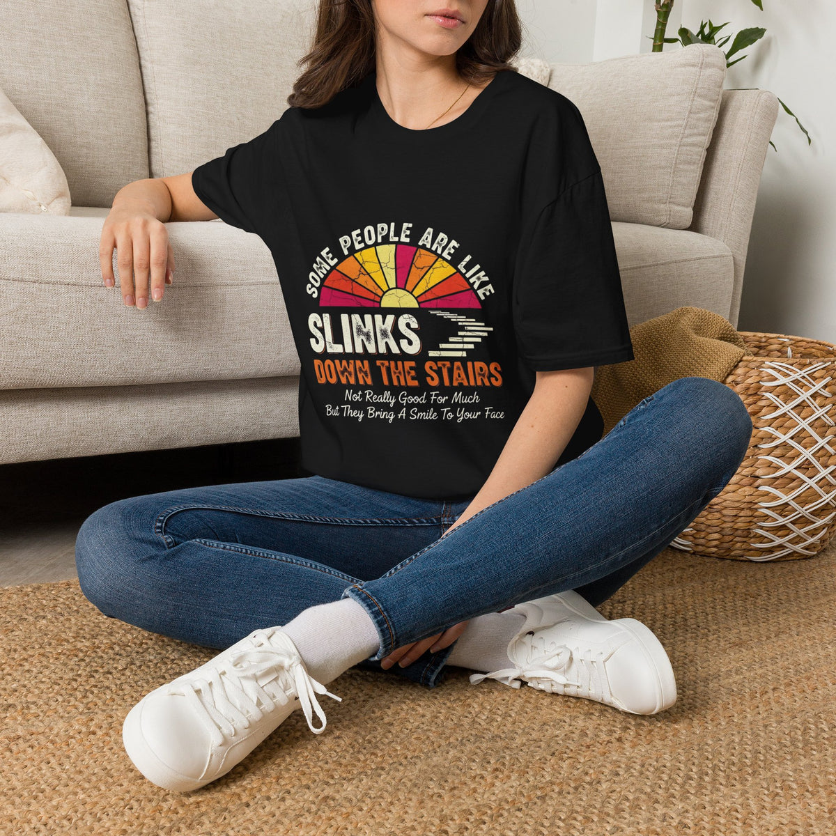 T‑Shirt — Vintage Sunrise 'Some People Are Like Sunrises' Graphic Tee