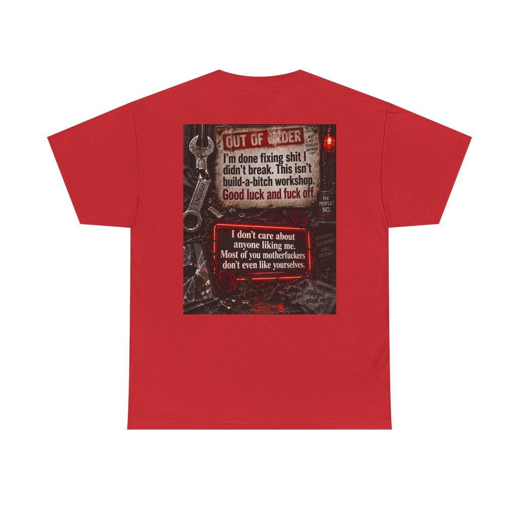 Mechanic Workshop T-Shirt — 'Out of Order' Funny Garage Repair Tee
