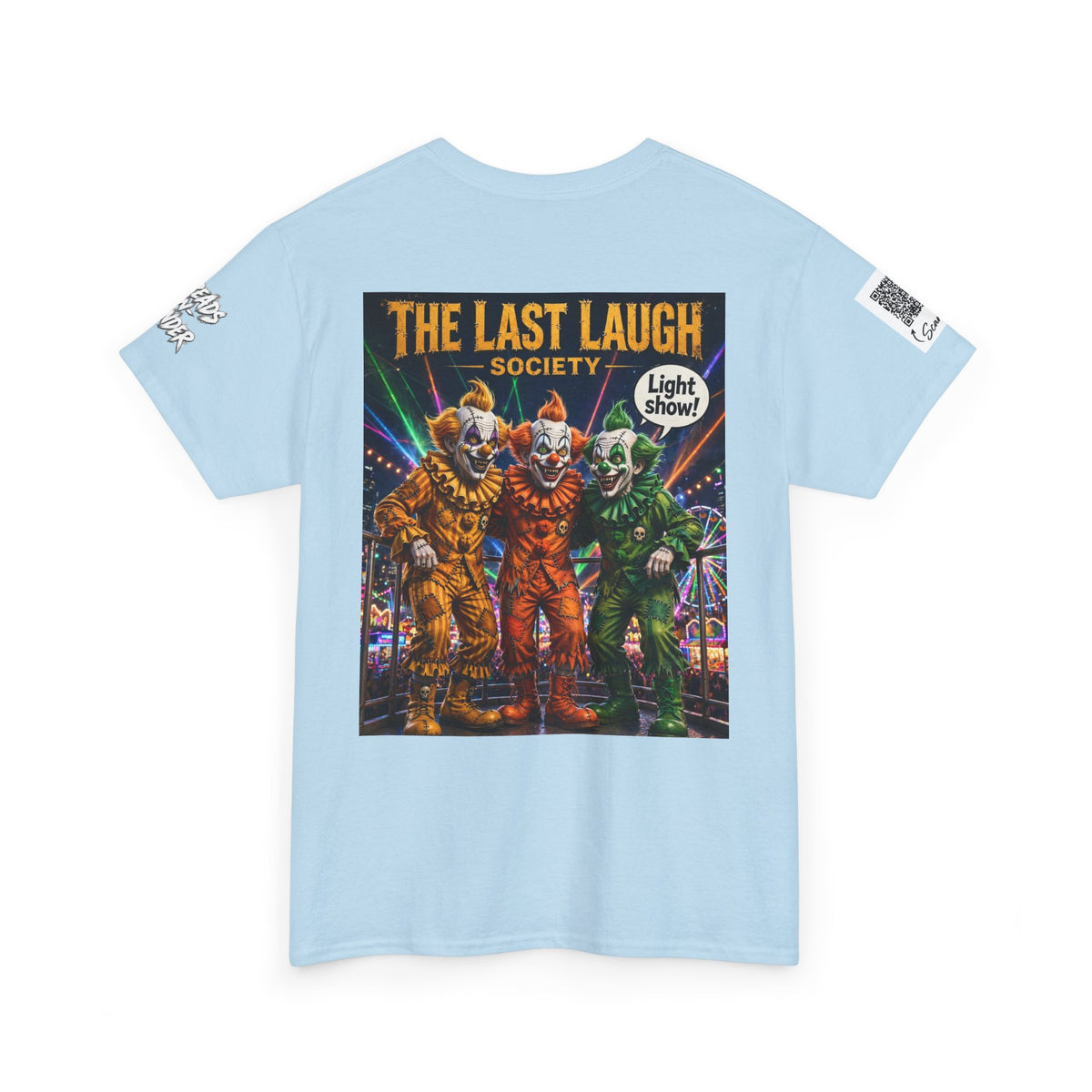 The Last Laugh Society Tee #150 — Carnival Clown Horror Graphic T-Shirt