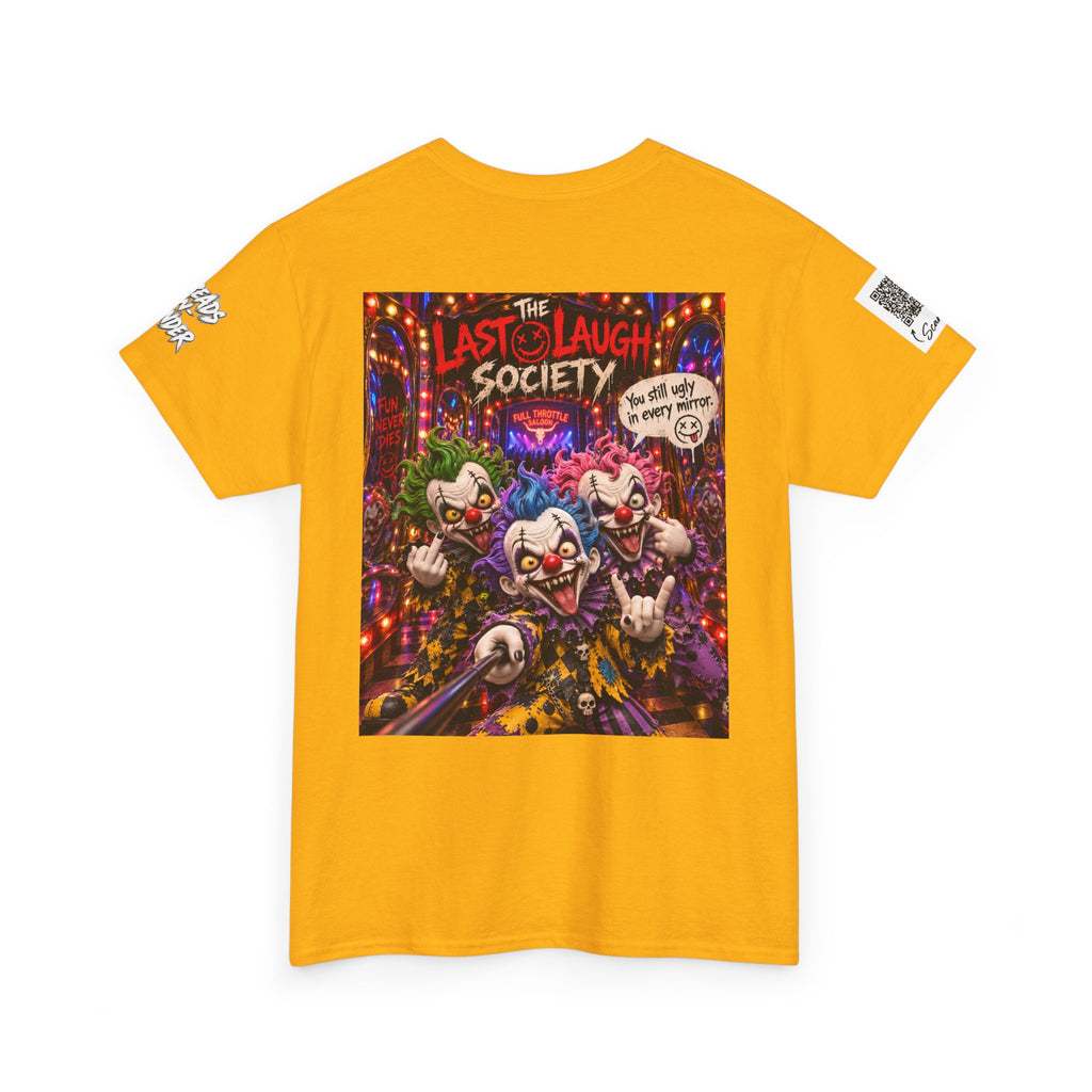The Last Laugh Society Tee #147 — Carnival Clown Horror Graphic T-Shirt