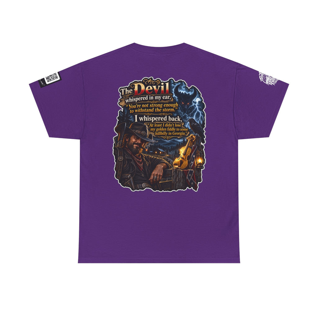 The Devil Whispered About the Storm — Georgia Hillbilly Back Graphic Tee