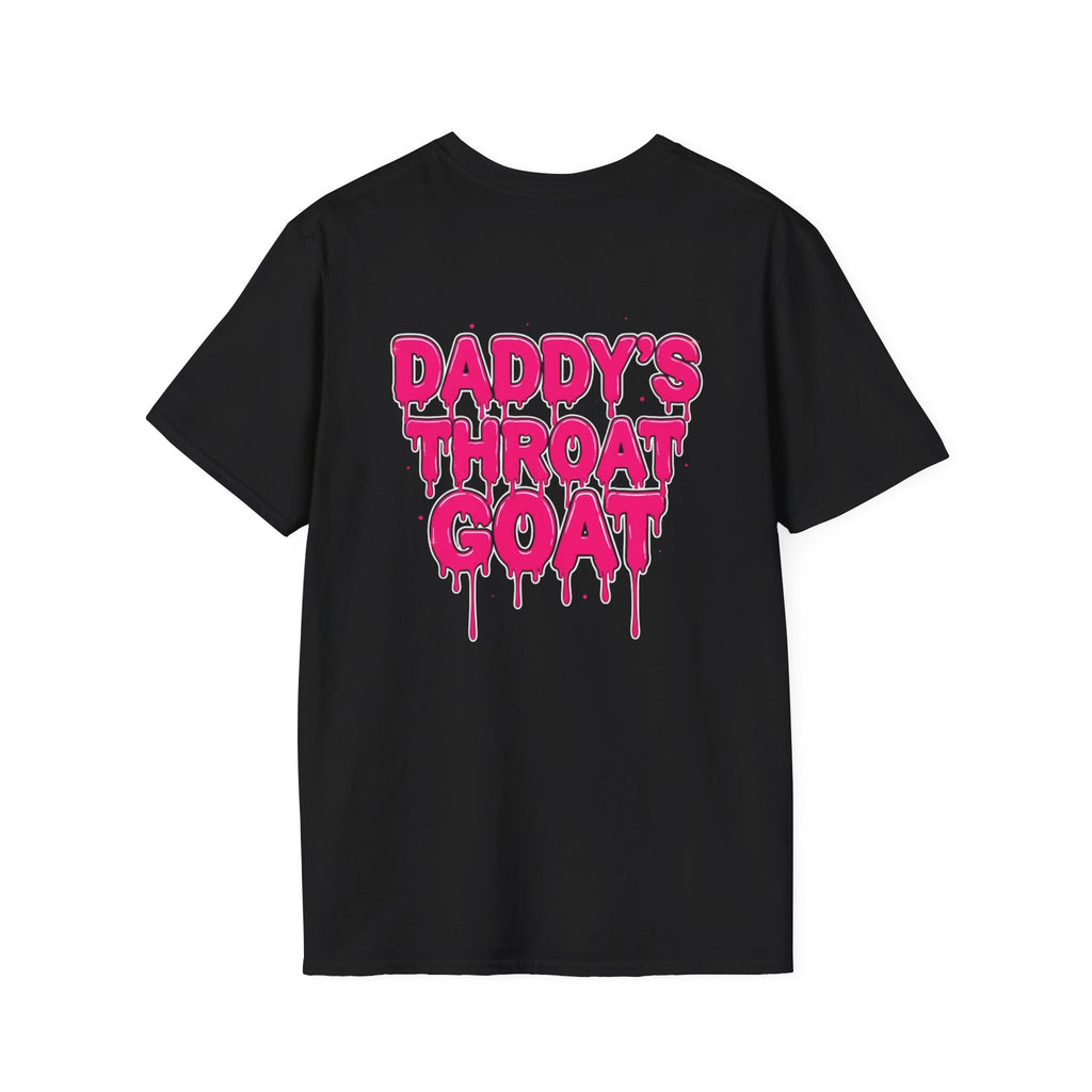 Graphic Tee — "Daddy's Throat" Drip Lettering Shirt