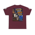 You Can't Control Who Walks In — Sarcastic Window Humor Back Graphic Tee