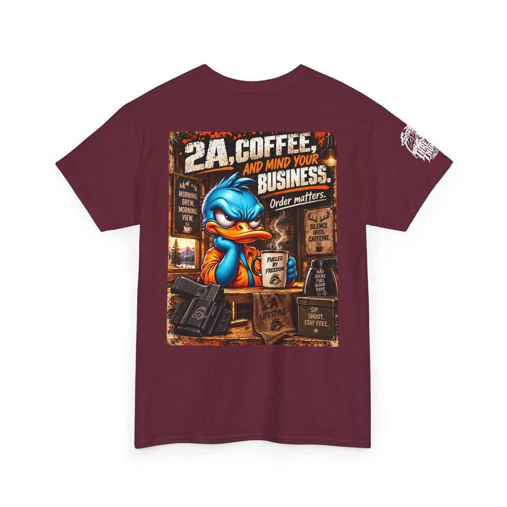 2A, Coffee, and Mind Your Business Back Graphic Tee