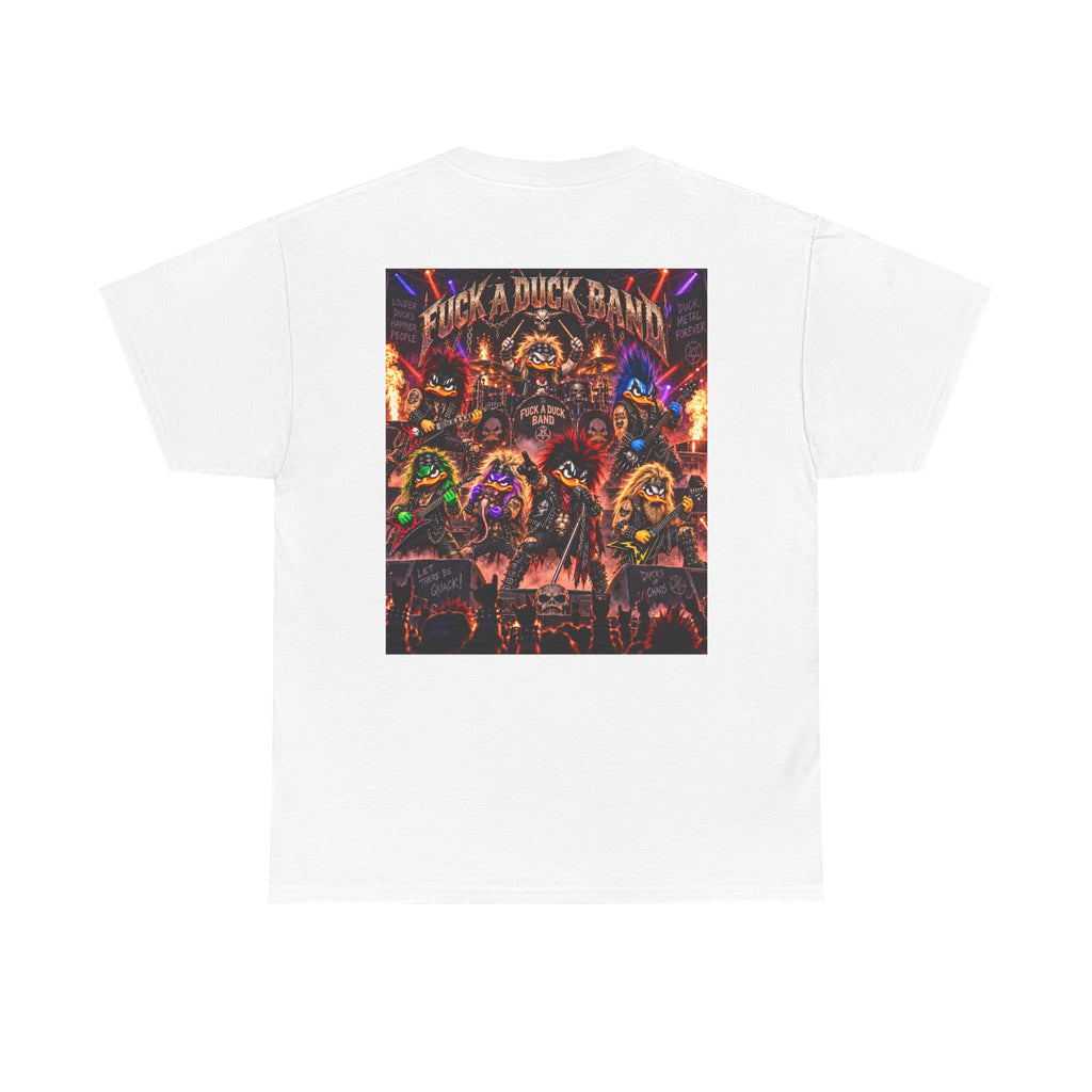 FUCK A DUCK BAND — Heavy Metal Quack Crew Back Graphic Tee