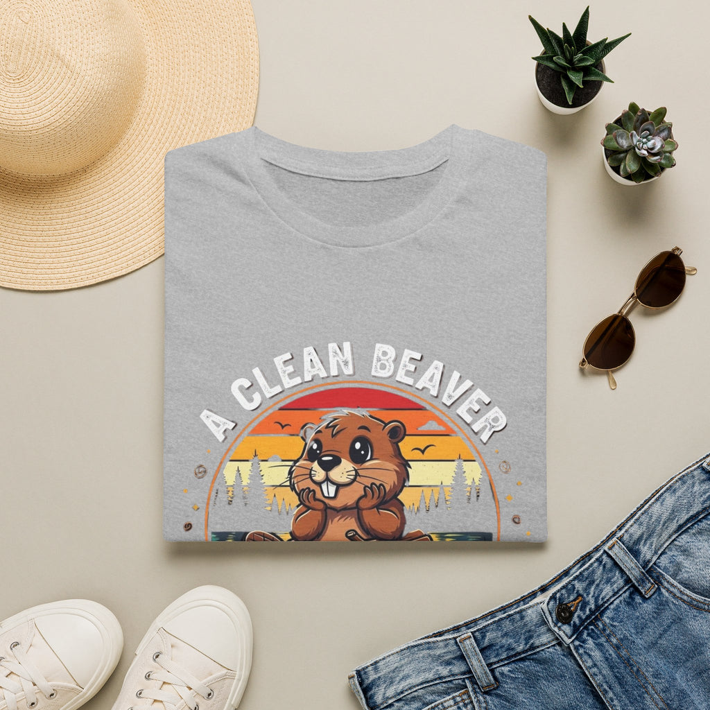 A Clean Beaver T-Shirt — "A Clean Beaver Always Gets More Wood" Retro Graphic Tee