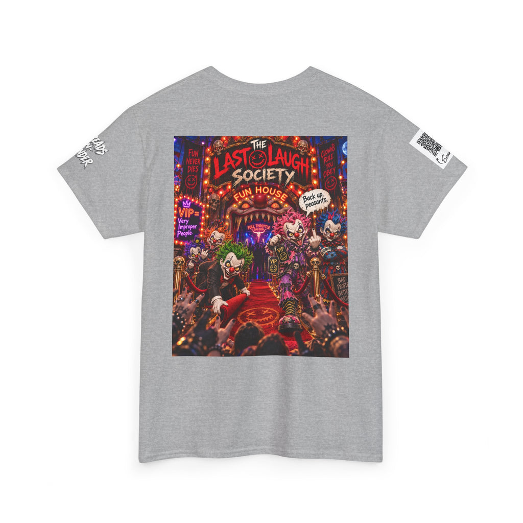 The Last Laugh Society Tee #148 — Carnival Clown Horror Graphic T-Shirt