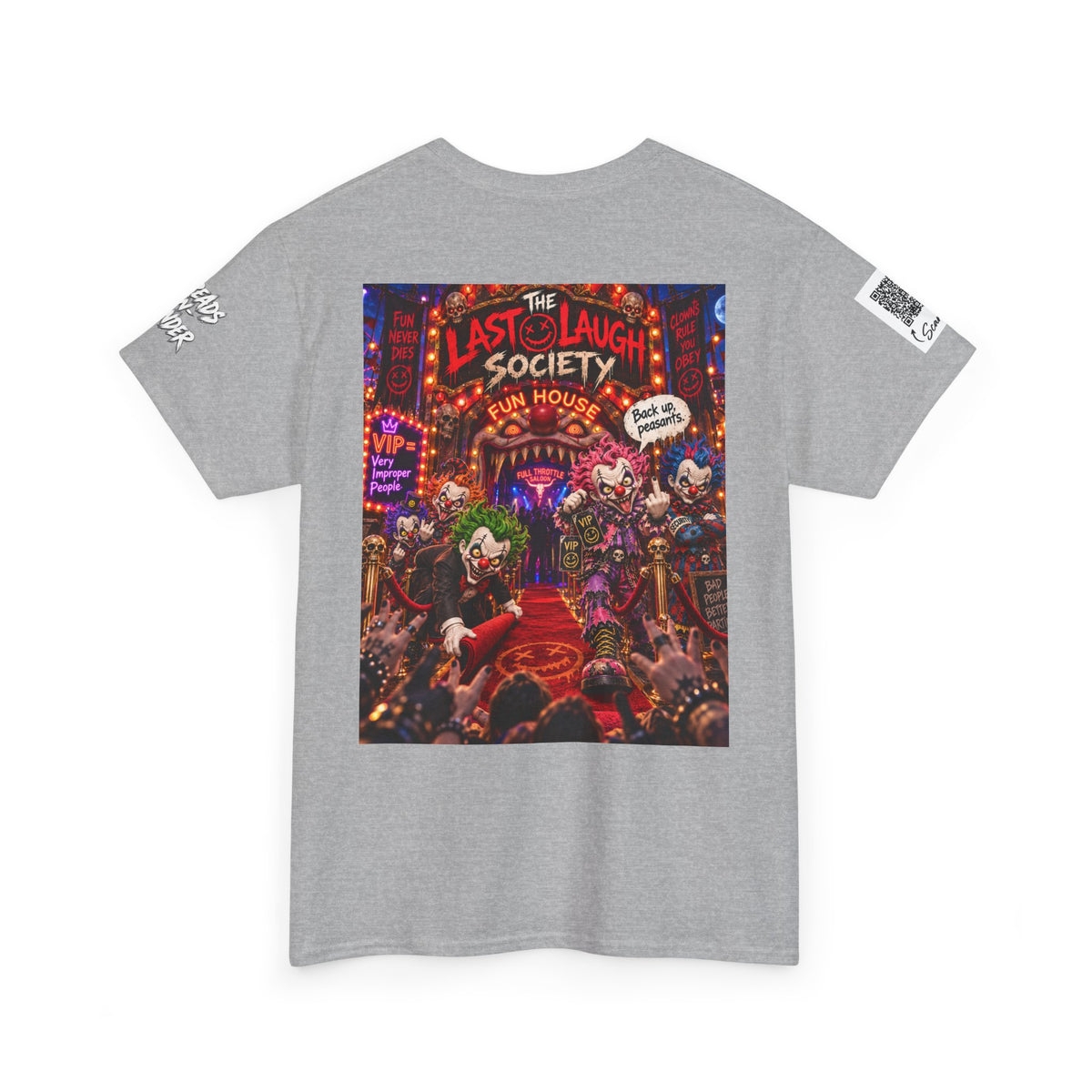 The Last Laugh Society Tee #148 — Carnival Clown Horror Graphic T-Shirt