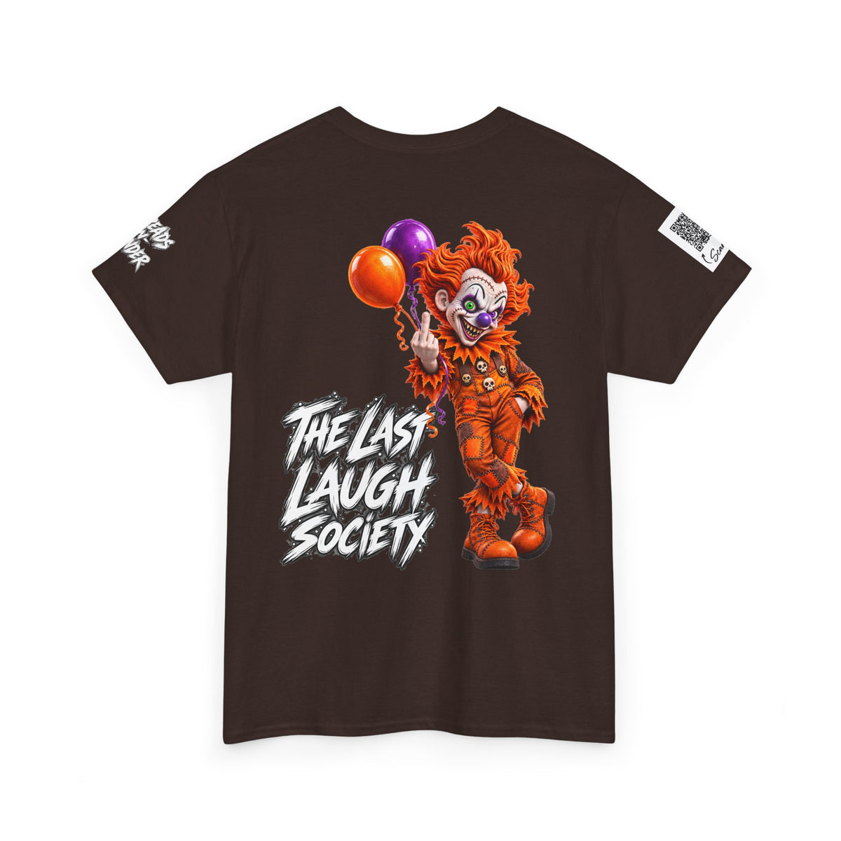 The Last Laugh Society Tee #127 — Carnival Clown Horror Graphic T-Shirt