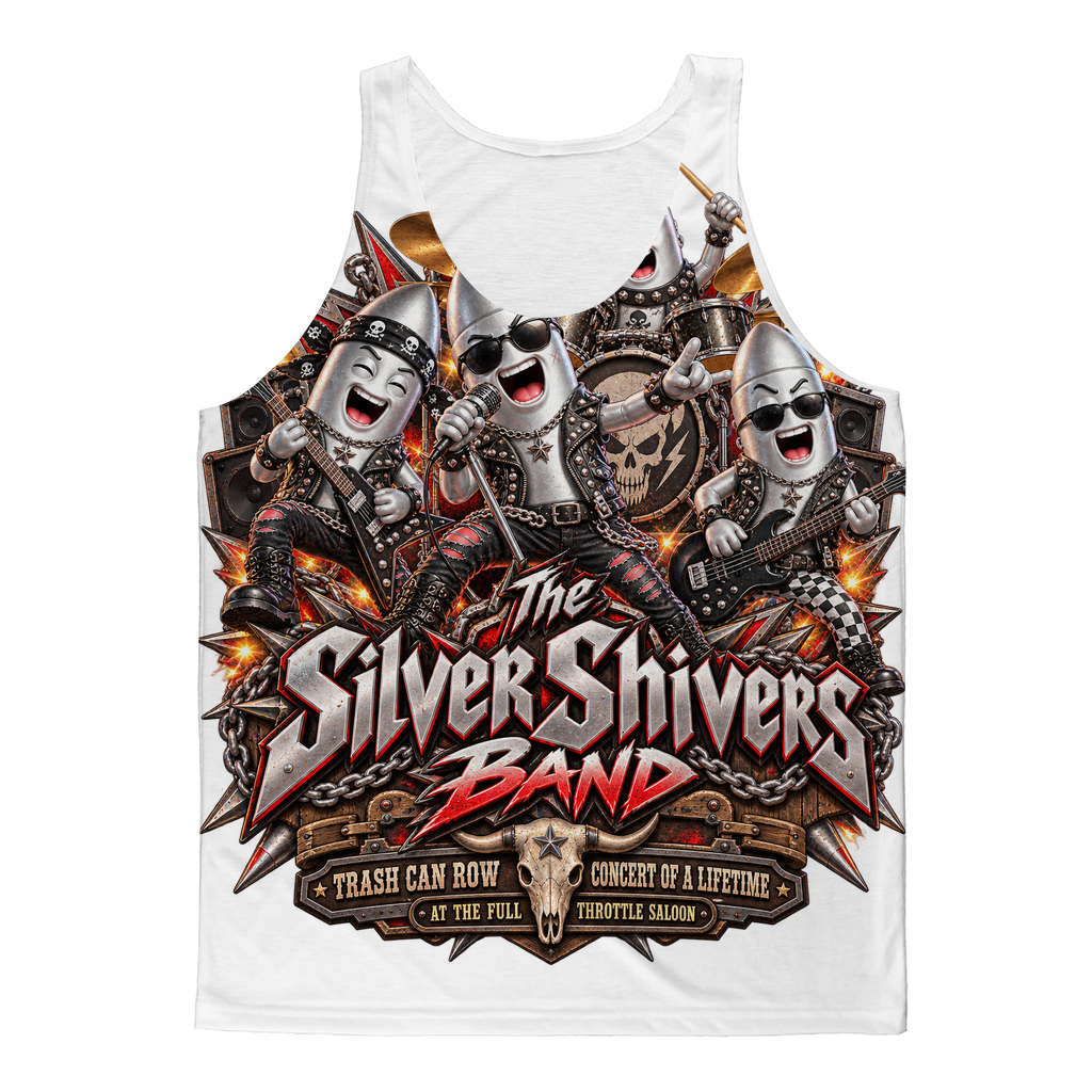 The Silver Shivers Band Classic Sublimation Adult Tank Top