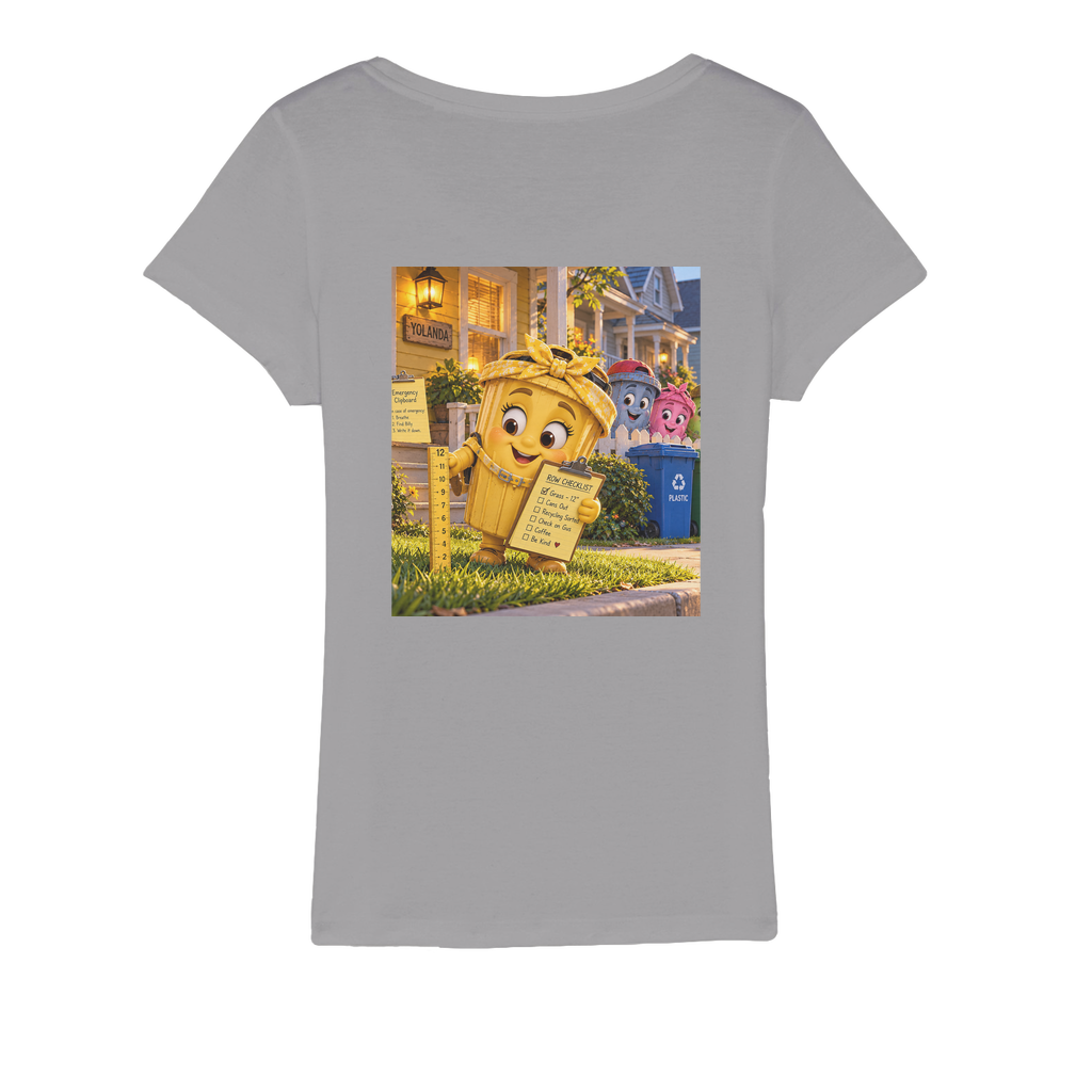 Trash Can Row Organic Jersey Women's T-Shirt